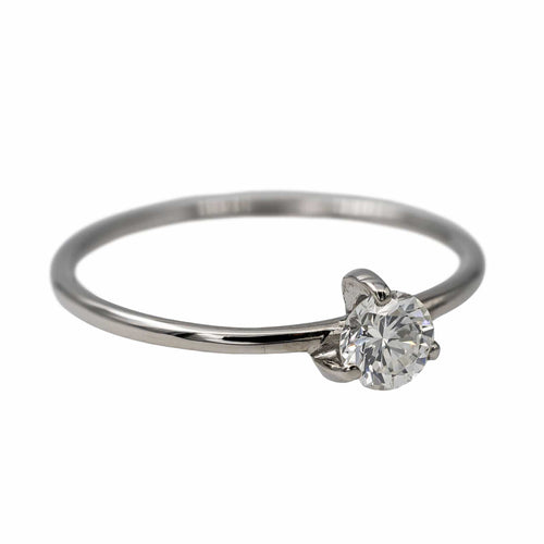Bague 51.5 Bague Solitaire Or blanc Diamant 58 Facettes 2709643CN