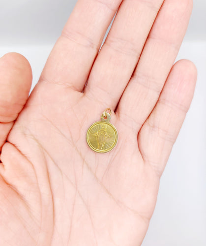 Pendentif Médaille religieuse victorienne or jaune 58 Facettes A05601