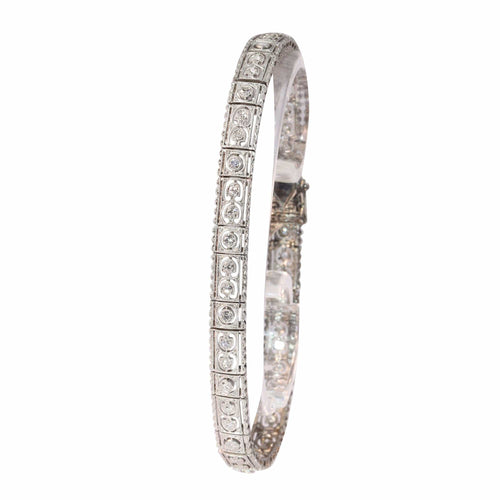 Bracelet Murmures des années 1920 – Bracelet d'inspiration Art déco avec grâce édouardienne 58 Facettes 25191-0323