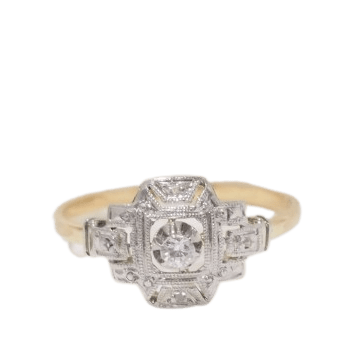 Bague 53 Bague Art Déco Diamant 58 Facettes 32202