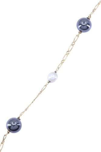 Bracelet Bracelet perles et hématites 58 Facettes 088611