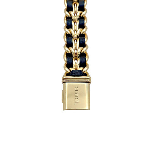Montre Montre Chanel, "Première", plaqué or, cuir. 58 Facettes 35027
