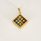 Pendentif Pendentif carré et quartz de couleurs 58 Facettes REU0798X2