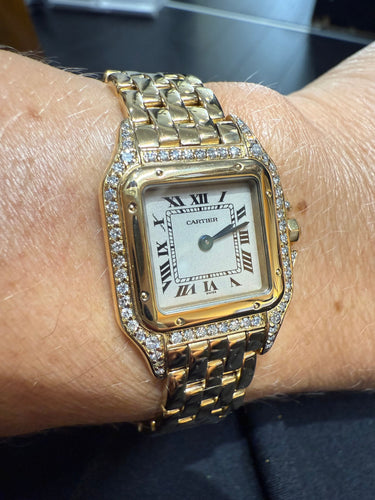 Montre CARTIER - Montre Panthère Or jaune et Diamants 58 Facettes 1.0000811/1