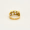 Bague 57,5 Bague moderniste en or jaune, améthyste et aigue-marine 58 Facettes SOI3467X2