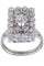 Bague 53 Bague or blanc diamants années 50' 58 Facettes 090641