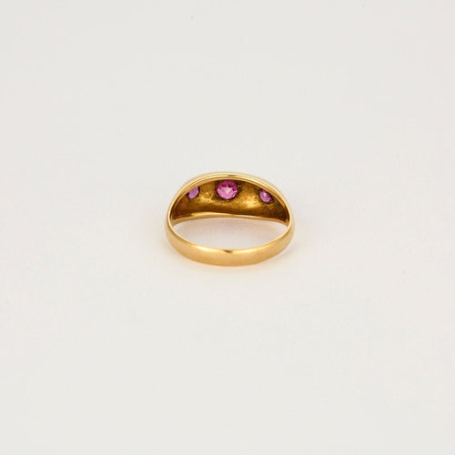 Bague 48.5 Bague Illusion or jaune, rubis, diamants 58 Facettes LP1132/13