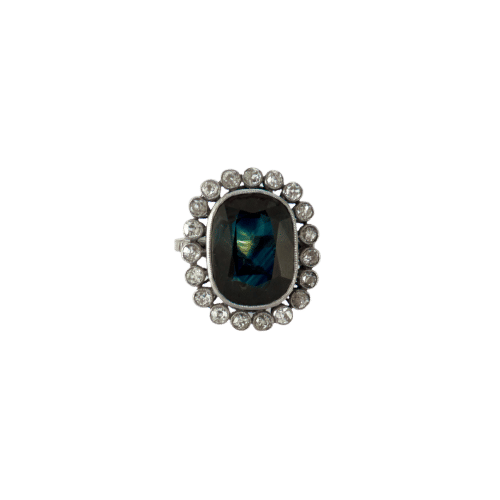 Bague 61 Bague Platine Saphir & Diamants 58 Facettes ALGU09