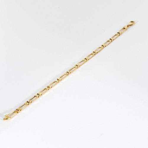 Bracelet Gourmette Maille Alternée 1+1 58 Facettes LP175/1