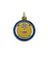 Pendentif Augis - Médaille or jaune, saphirs, diamants 58 Facettes