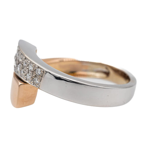 Bague 52 Bague Or blanc, Or rose Diamant 58 Facettes 2729081CN