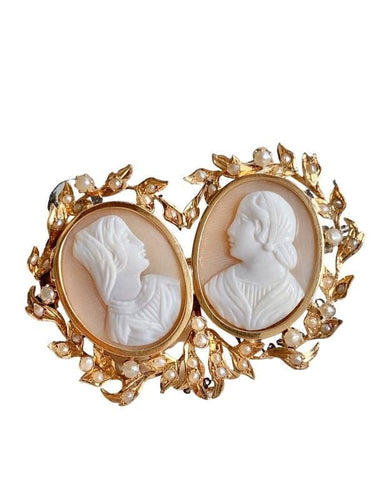 Broche Broche ancienne en or jaune 58 Facettes