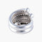 Bague 50 Bague Diamants noirs et blancs 58 Facettes AB591
