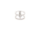 Bague 55 bague MESSIKA glam'azone 2 rangs 06173-wg diamants 0.15ct t55 or 18k 58 Facettes 268297