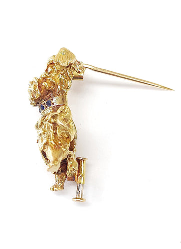 Broche Broche chien ébouriffé or jaune 58 Facettes Broch.chien.1333