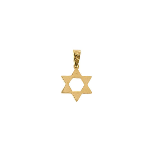 Pendentif Pendentif Etoile de David en or jaune 58 Facettes ARL0654