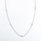 Collier COLLIER A CHAINE OR GRIS 8 DIAMANTS 58 Facettes