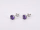Boucles d'oreilles Boucles d'oreilles en or blanc avec améthyste 58 Facettes 2192