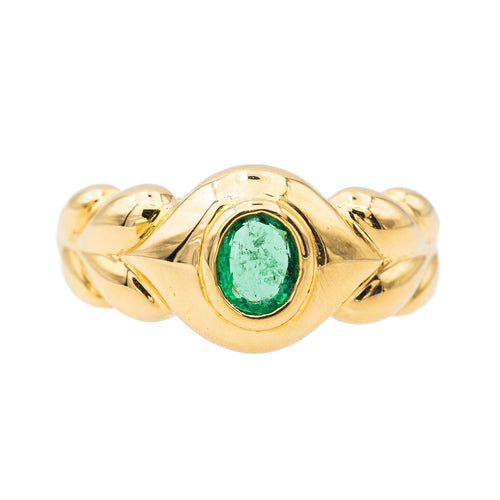 Bague 49 Bague Or jaune Emeraude 58 Facettes 3288715CN
