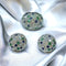 Bague 50 Bague et boucles d’oreilles en platine , diamants , saphirs , émeraudes 58 Facettes