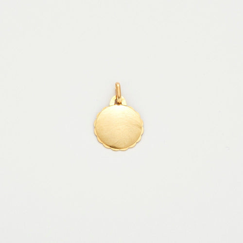 Pendentif Augis - Médaille d'amour bordure torsadée 58 Facettes