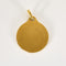 Pendentif Augis - Médaille sentimentale en or jaune, rubis et diamants 58 Facettes CHAL1174
