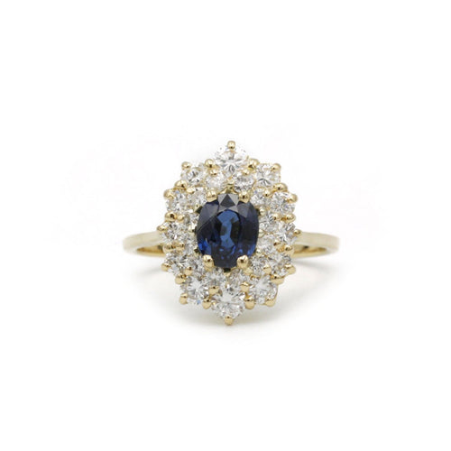 Bague 50 Bague or saphir diamants 58 Facettes 240365R