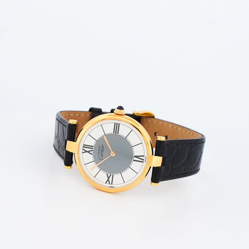 Montre CARTIER - Montre Must Vendôme - Grey White dial - LM 58 Facettes