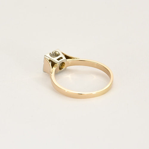 Bague 62 Bague Solitaire en or jaune, or blanc et diamant 58 Facettes RAM2985