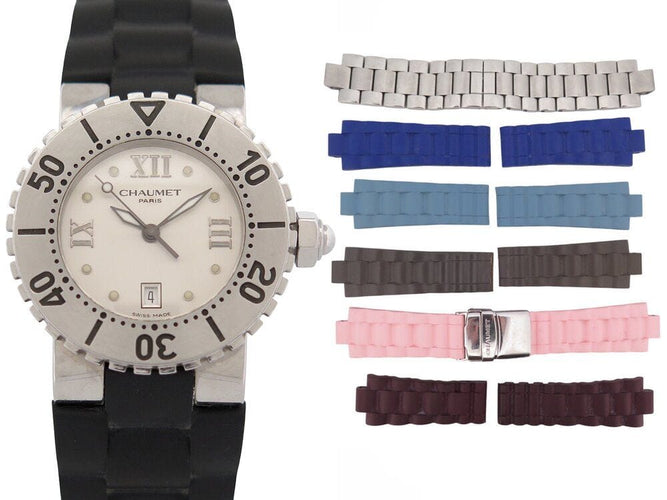 Montre montre CHAUMET class one 33 mm quartz w17222-33c acier + 6 bracelets 58 Facettes 265944