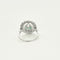 Bague 53 Bague ronde diamants émeraudes 58 Facettes