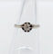 Bague 53 Bague solitaire Art Déco or blanc et platine, diamant taille ancienne 58 Facettes A05635