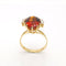 Bague 57 Bague or jaune citrine et diamants 58 Facettes