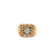 Bague 54 Bague Tank noeud or rose et diamant - 1940 58 Facettes 1.0002377/1