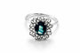 Bague Bague en or blanc avec saphir australien 58 Facettes 50072