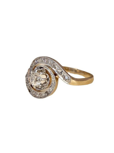 Bague 57 Bague tourbillon Belle Époque diamants 58 Facettes