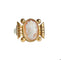Bague 54.5 Bague or jaune ornée d'un camée 58 Facettes