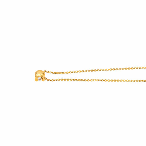 Collier Collier Solitaire Or jaune Diamant 58 Facettes 3876023CN