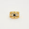 Bague 55 Bague or jaune saphir et diamants 58 Facettes LP463/10
