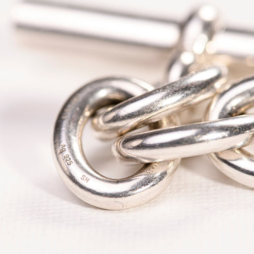 Bracelet HERMES-Bracelet Parade en argent 58 Facettes LMB-284