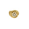 Bague 53 Bague tressée en or jaune et diamants 58 Facettes CHOL1168