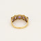 Bague 55 Bague jarretière en Or jaune améthystes et petits diamants 58 Facettes BL00341