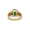Bague 53 Bague or jaune diamants carrés et émeraude cabochon 58 Facettes 1284