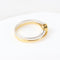 Bague Bague solitaire bicolore avec diamant taille brillant 58 Facettes 129595