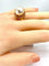 Bague 52 Bague et boucles d’oreilles en or jaune 18 carats et perles mabé. 58 Facettes AB309
