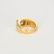 Bague 51 Bague jonc or jaune et aigue-marine 58 Facettes 240796