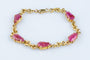 Bracelet Bracelet en or jaune orné de rubis 58 Facettes BRARV14KCC925