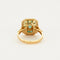 Bague 52 Bague style Art Déco émeraude diamants or jaune 58 Facettes