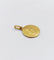 Pendentif Médaille religieuse vintage or jaune double face Notre Dame du Mont Carmel 58 Facettes A05604