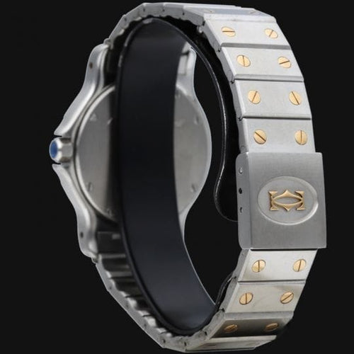 Montre Cartier Montre Santos Ronde Octagon Or Jaune 18K Et Acier 58 Facettes MT44455